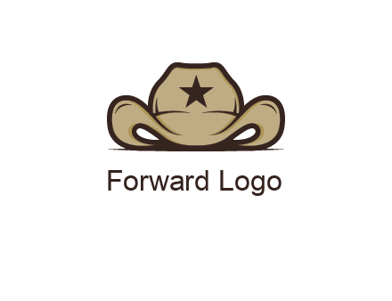 wild west logo showing a sheriff hat