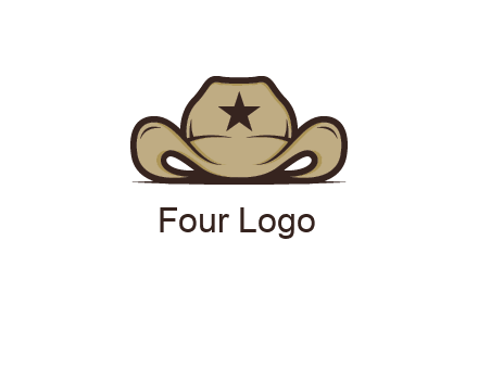 wild west logo showing a sheriff hat