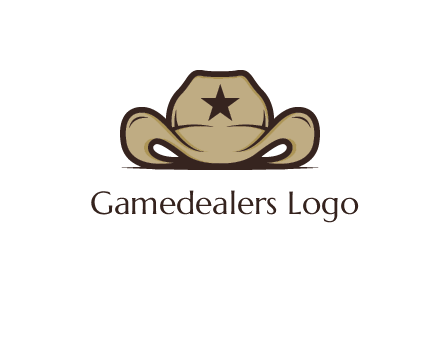 wild west logo showing a sheriff hat