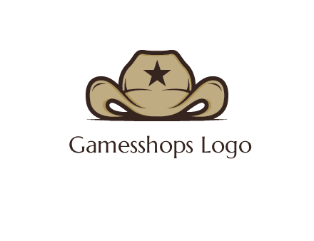 wild west logo showing a sheriff hat
