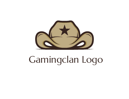 wild west logo showing a sheriff hat