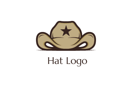 wild west logo showing a sheriff hat