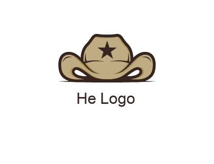 wild west logo showing a sheriff hat