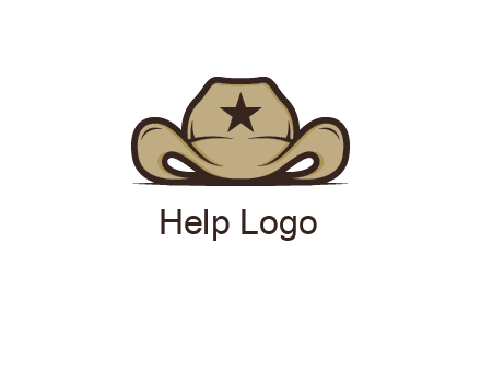 wild west logo showing a sheriff hat