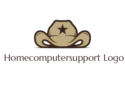 wild west logo showing a sheriff hat