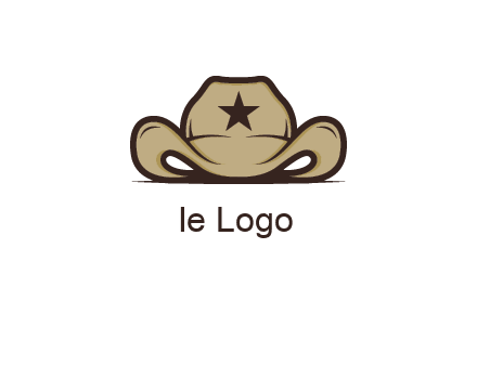 wild west logo showing a sheriff hat