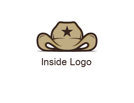 wild west logo showing a sheriff hat