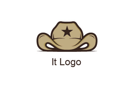 wild west logo showing a sheriff hat
