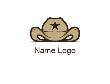 wild west logo showing a sheriff hat
