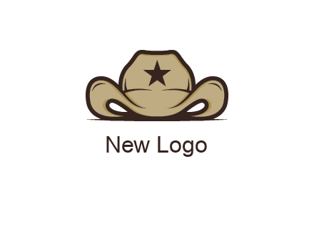 wild west logo showing a sheriff hat