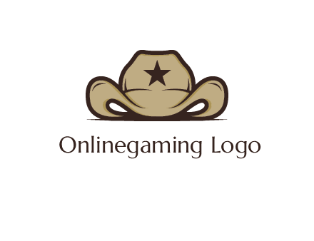 wild west logo showing a sheriff hat
