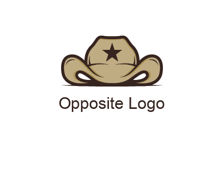 wild west logo showing a sheriff hat
