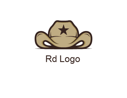 wild west logo showing a sheriff hat