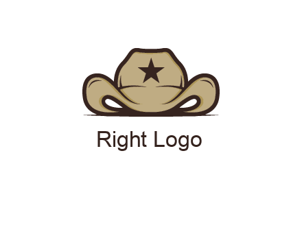 wild west logo showing a sheriff hat