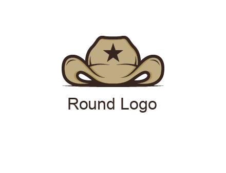 wild west logo showing a sheriff hat