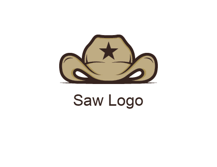 wild west logo showing a sheriff hat