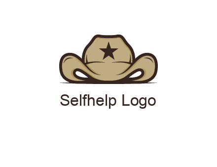 wild west logo showing a sheriff hat