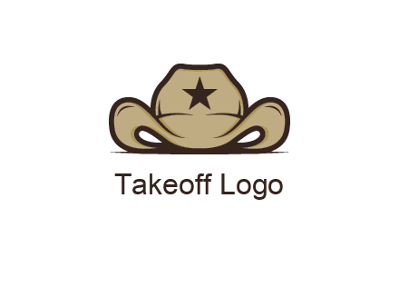 wild west logo showing a sheriff hat