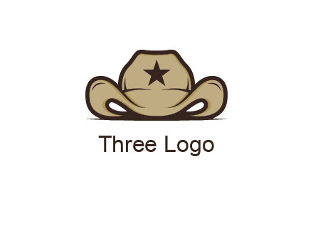 wild west logo showing a sheriff hat