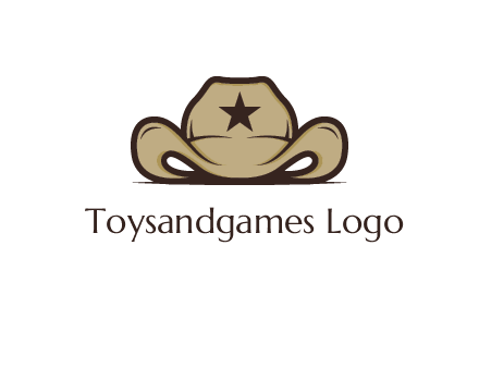 wild west logo showing a sheriff hat