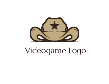 wild west logo showing a sheriff hat