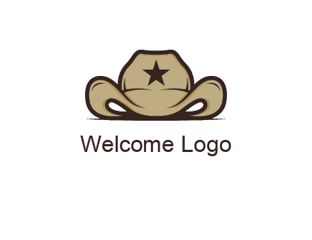 wild west logo showing a sheriff hat