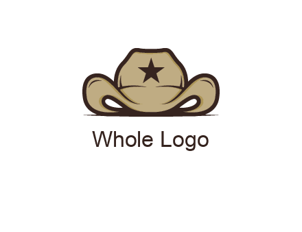 wild west logo showing a sheriff hat