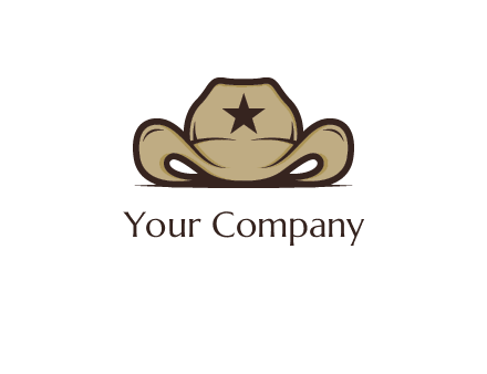 wild west logo showing a sheriff hat