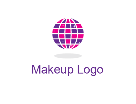 disco ball in the air with shining stars logo