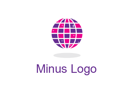 disco ball in the air with shining stars logo