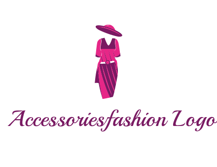 vintage dress with hat logo