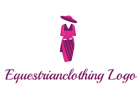 vintage dress with hat logo