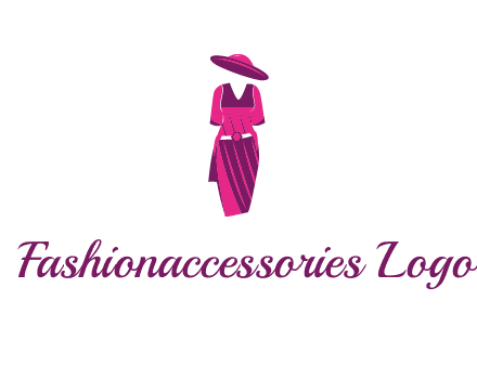 vintage dress with hat logo