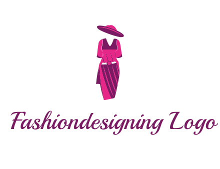 vintage dress with hat logo