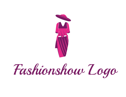 vintage dress with hat logo