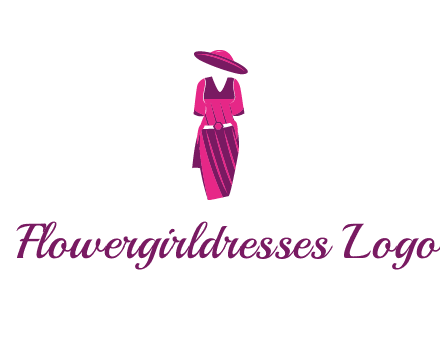 vintage dress with hat logo