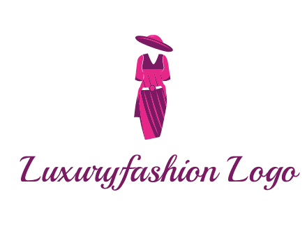 vintage dress with hat logo