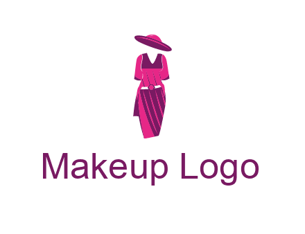 vintage dress with hat logo