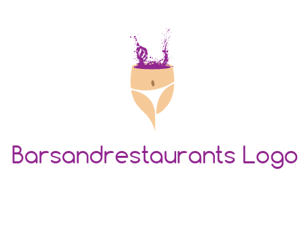 girl in bikini and wine splash vector