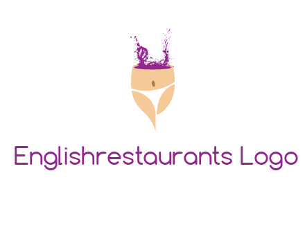 girl in bikini and wine splash vector