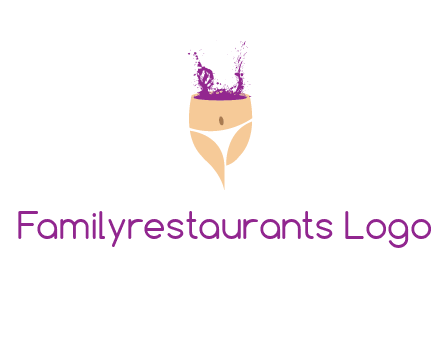 girl in bikini and wine splash vector