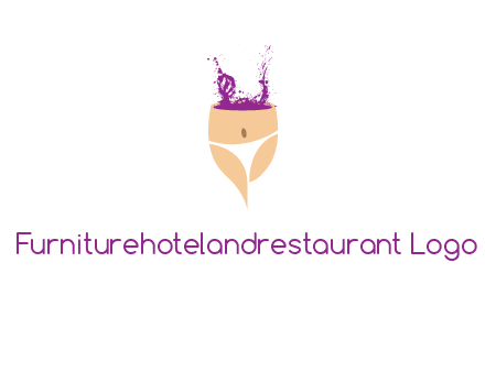 girl in bikini and wine splash vector
