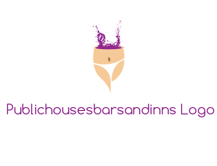 girl in bikini and wine splash vector