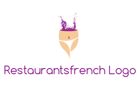 girl in bikini and wine splash vector