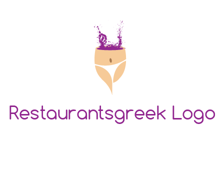 girl in bikini and wine splash vector
