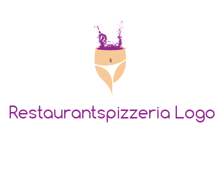 girl in bikini and wine splash vector