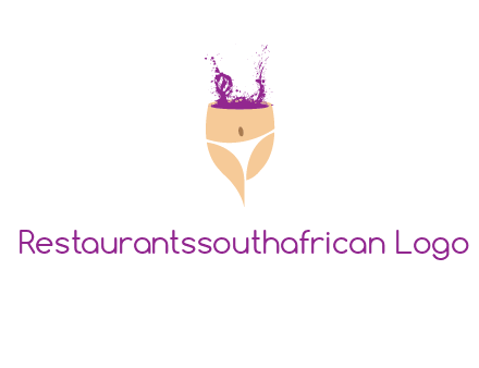girl in bikini and wine splash vector