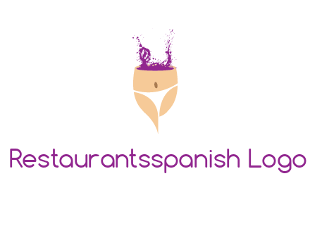 girl in bikini and wine splash vector
