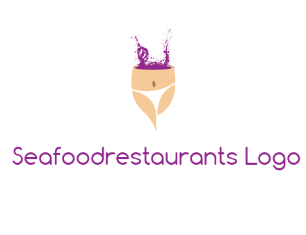 girl in bikini and wine splash vector