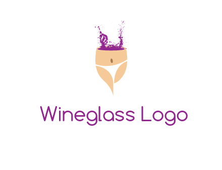 girl in bikini and wine splash vector